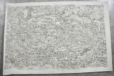 CASSINI CARTE IN PLANO 630mm X 950 mm, 1808, RENNES CHATEAUBRIANT , n 129, 9D,