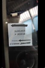12 portes vignettes adhésive assurance  contrôle Technique automobile Pare Brise