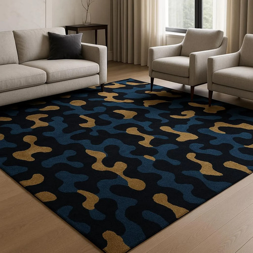 Tapis abstrait moderne - moderne,