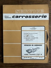 Revue Technique Carrosserie FORD TAUNUS 17-20 M - #18 C de 1967