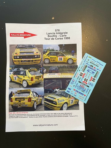 Decals lancia delta - 1/43,