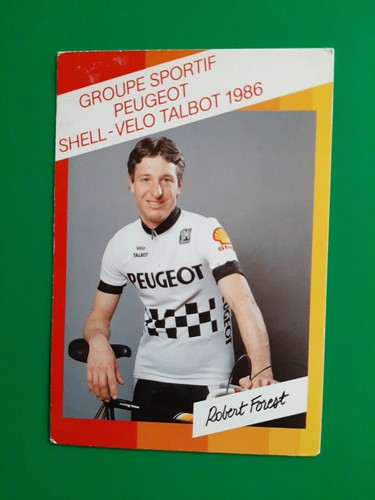 Cyclisme carte cycliste - carte, robert