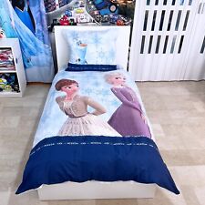 Disney Frozen Set 2pezzi Lit Simple Housse de Couette 160x200cm Coton Réversible