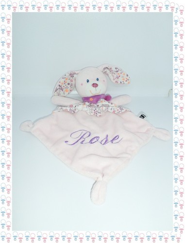 Doudou semi plat lapin - -doudou,