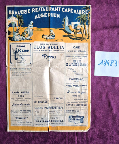 18483 menu affichette - n°18483,