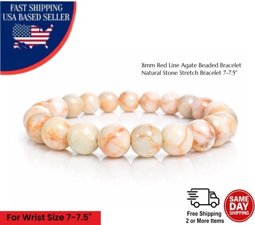 Natural red line agate - natural,