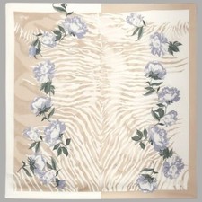 Foulard Beige Zébré Imprimé Liu Jo 90X90 + Boîte Cadeau 2F5084T0300