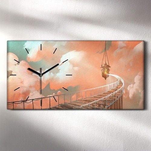 Horloge murale sur toile - , 60x30