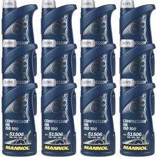 12X1 Litres Original MANNOL Huile De Compresseur ISO 100