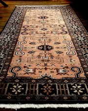 Tapis laine soie pakistan - soie,