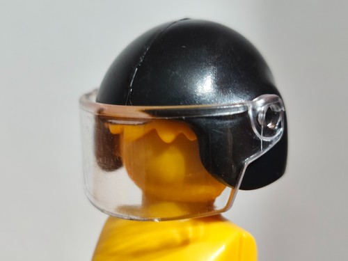 Playmobil casque noir - x1,
