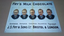 Plaque pub FRY & SONS MILK