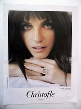 PUBLICITE-ADVERTISING :  CHRISTOFLE Bague or blanc et diamants  2015 Bijoux