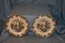 lot de 2 assiettes en faience