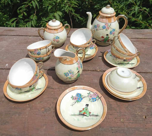 Service thé ancien - ancien, 25
