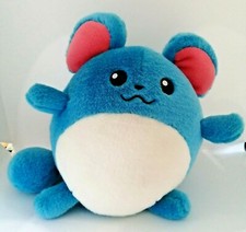 POKEMON MARILL Bean Bag Peluche kutakuta Tomy 1999 VINTAGE RARE SONORE +/-25cm
