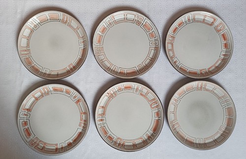 Assiettes plates faïence - 6,