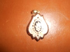 BIJOUX ANCIENS CASSOLETTE  PORTE PHOTOS  PLAQUE OR