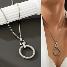Collier femme argent or bague