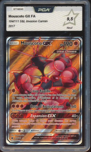 Carte pokémon pca mouscoto - pokémon,