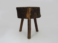 Tabouret de traite tripode en