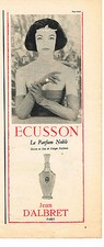 PUBLICITE ADVERTISING  1957   JEAN D'ALBRET  parfum ECUSSON