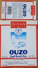 Etiquettes vin GRECE OUZO