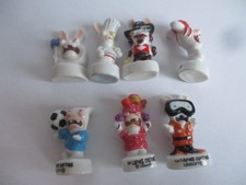 LOT 7 fèves série lapins crétins ubisoft fève