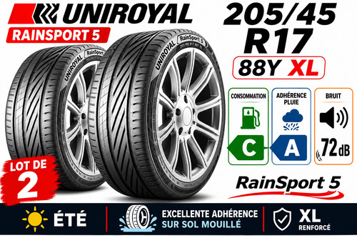 Lot pneus 205 r17 88y - de, 205/45