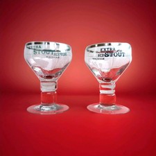 Superbe lot de 2 anciens verres a bière guinness extra stout super bavery
