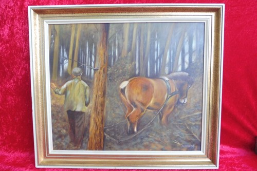 Belle vieux tableau garde - belle,,