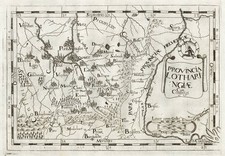 Lorraine Lothringen France Kapuziner Carte Map Montecalerio 1712