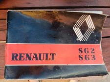Carnet Conduite Et Entretien Renault SG2 SG3 Vehicules Industriels Année 1980