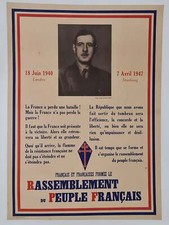 Affiche RPF Charles De Gaulle