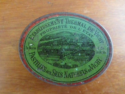 Boite tôle publicitaire vichy - boite,