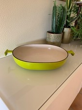 Le Creuset Plat Oval La Mama 33cm Enzo Mari - Harmonic Vert