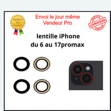 Lentille Vitre Caméra Iphone 6 7 8 X SE XR XS 11 12 13 14 15 16 17 Pro Max Photo