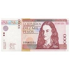 [#247050] Billet, Colombie, 10000 Pesos, 2014, 2014-08-03, UNC(65-70)