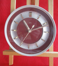 Horloge mural et à piles vintage des années 60, marque ATO de 17 cm de diamètre
