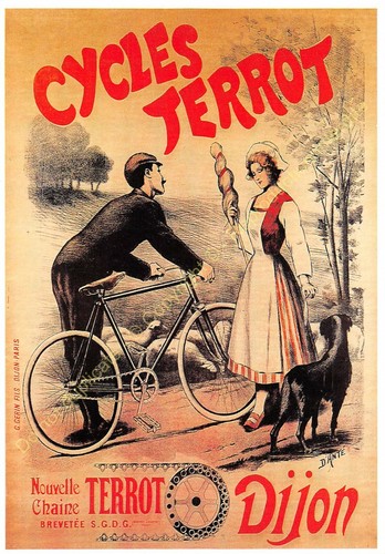 Postcard ads publicité cycles - ads,