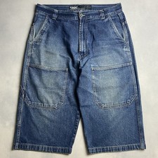 Short en denim baggy Y2K W34 Energie B-Boy Elements HipHop Graffiti Italie Vi...