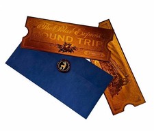 Billet doré Pôle Express Golden Ticket Polar Express Cadeau train Noël Collector