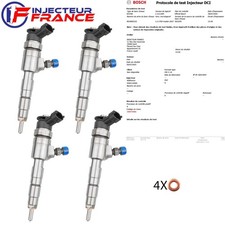 4x 0445110566 Injecteur Bosch Citroën Berlingo C3 Peugeot Opel 1.6D 9802776680