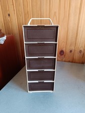 Boîte de rangement avec chariot diapositive -5 tiroirs de 2 chariot de 50 diapos