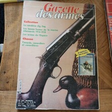 Revue GAZETTE ARMES 154 1986 carabine zig zag mas 45 baionnette canardiere jouet