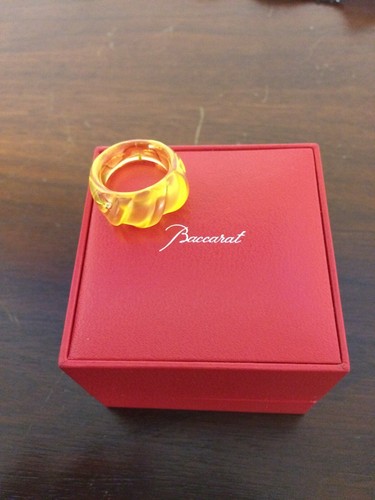 Bague couleur jaune - , ambre