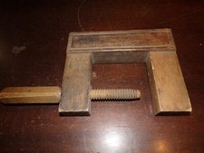 ANCIEN SERRE JOINT EN BOIS D'EBENISTE ( 20 x 15,7 cm )