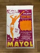 Affiche Originale Cabaret « SPECTACLE MAYOL » - (Années 50-60) - ZAPPY MAX