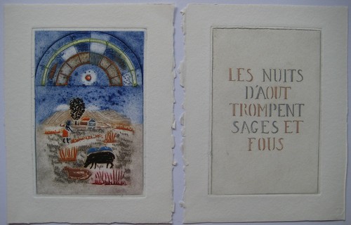Louttre bissière gravure - louttre,