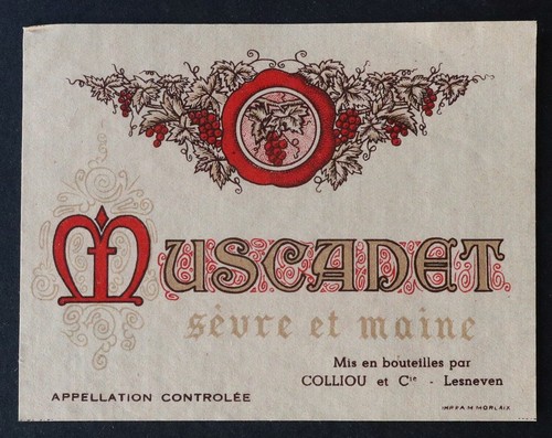 Ancienne étiquette vin